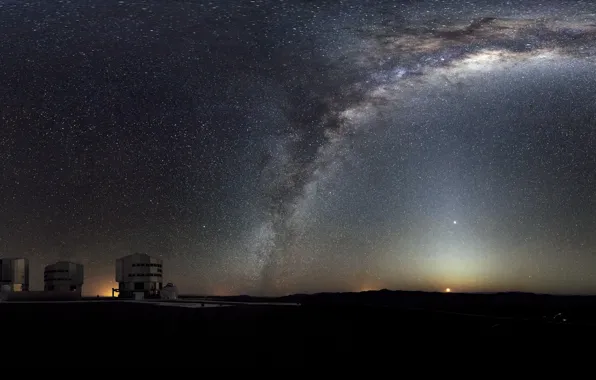 Галактика, Панорама, Млечный Путь, Panorama, Milky Way Galaxy