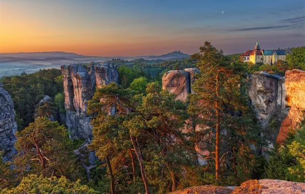 Morning, Liberecký kraj, Sedmihorky, Hrubá Skála, Karlovice