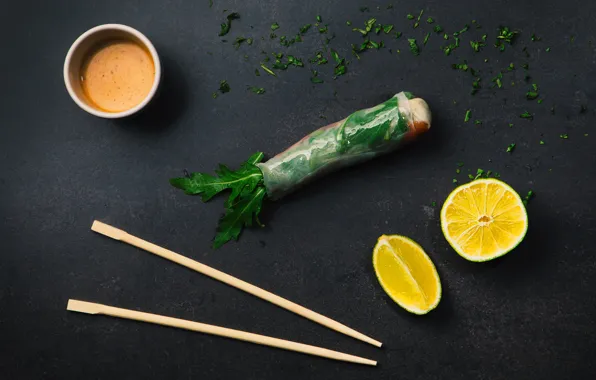 Зелень, стол, green, лимон, палочки, пакет, lemon, fon