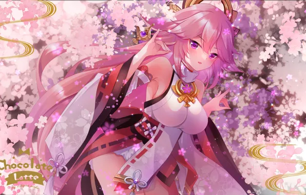 Dampak genshi, gadis kawaii, Yae miko
