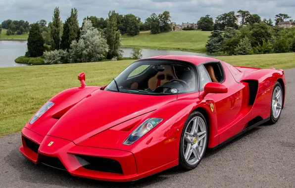 Картинка Ferrari, red, supercar, Enzo