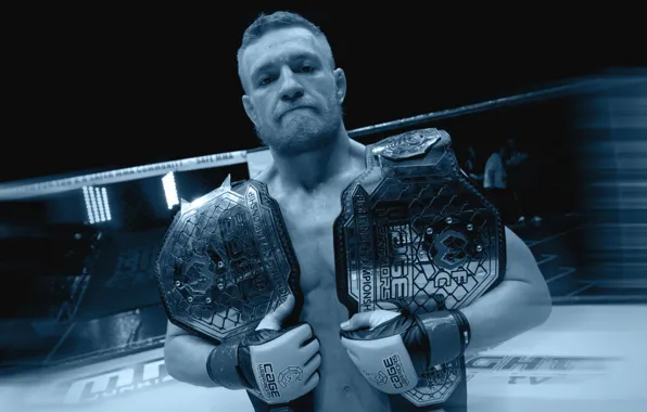 Боец, fighter, mma, ufc, смешанные боевые искусства, чемпионские пояса, conor mcgregor, конор макгрегор