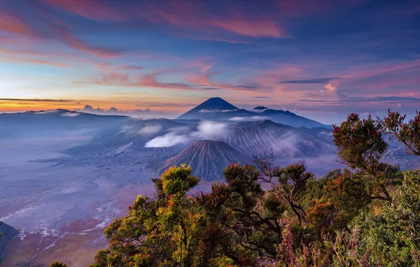 Индонезия, Ява, Tengger, вулканический комплекс-кальдеры Тенгер, вулкан Бромо