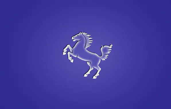 Животное, лошадь, минимализм, фиолетовый фон