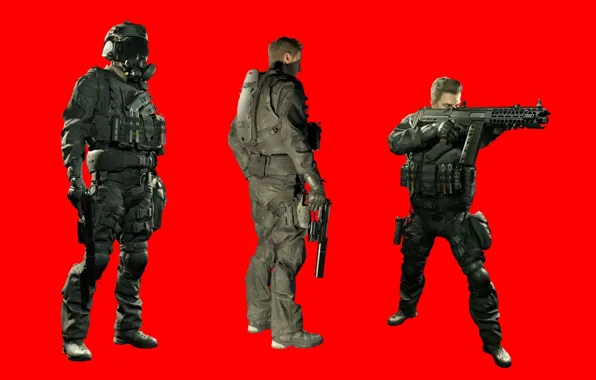Red, gun, pistol, game, weapon, Resident Evil, man, asian