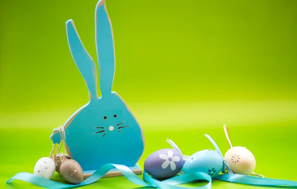 Яйца, Пасха, spring, Easter, eggs, bunny, decoration, Happy