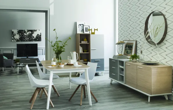 Interior, retro style, living space