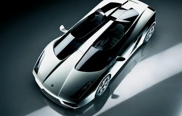Серебро, Lamborghini, Concept S, металлик