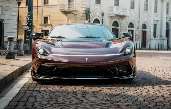 Вид спереди, гиперкар, единственный экземпляр, hypercar, 2025, Pininfarina Battista, the only instance, Novantacinque