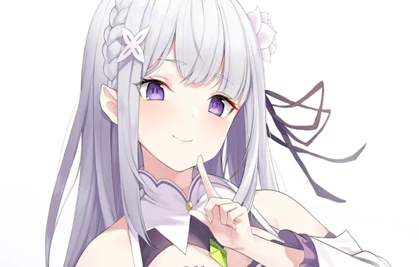 Обои Эмилия, С Нуля, Re Zero Kara Hajimeru Isekai Seikatsu, Жизнь.