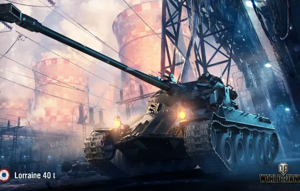 Картинка WoT, World of Tanks, Wargaming, Lorraine 40 t