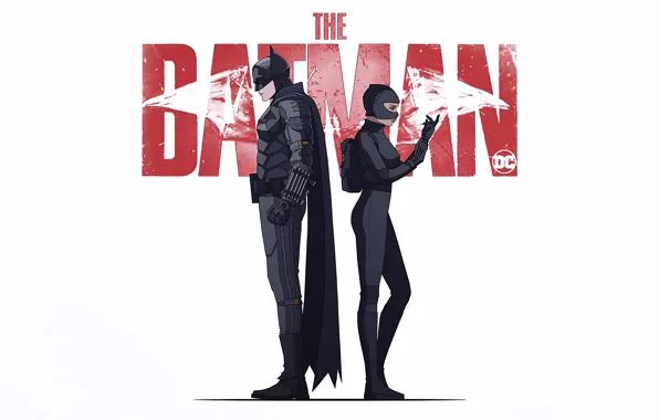Бэтмен, movie, catwoman, женщина кошка, batmam, DC, batman art, THE BATMAN