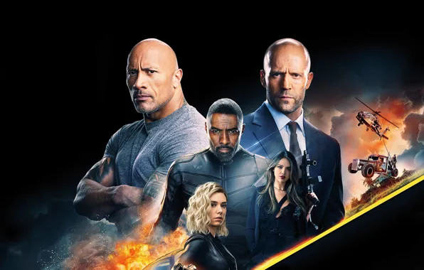 Jason Statham, Dwayne Johnson, Idris Elba, Movie, Vanessa Kirby, Eiza Gonzalez, Fast & Furious Presents …