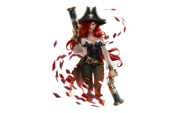 Девушка, пистолет, шляпа, Miss Fortune, Legends of Runeterra