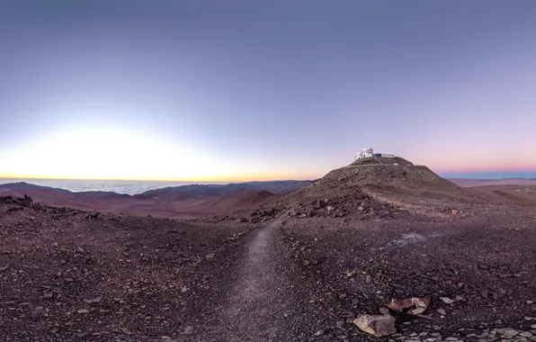 Обсерватория, Chile, Paranal Observatory, road of astronomy paradise