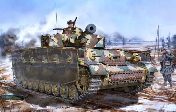 Картинка Солдаты, Танк, Вермахт, Pz. IV, Танкист, Pz.Kpfw.IV Ausf.J