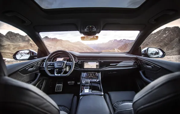 Горы, Audi, TDI, салон, кроссовер, ABT, 2019, SQ8
