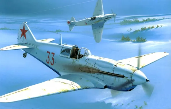 Aircraft, war, airplane, aviation, ww2, dogfight, russian fighter