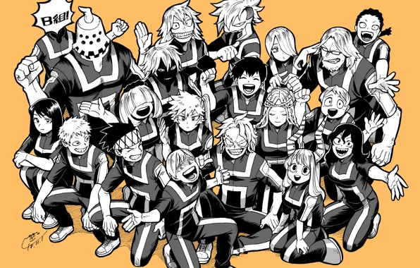Картинка персонажи, Boku no Hero Academia, Моя геройская академия, My Hero Academia
