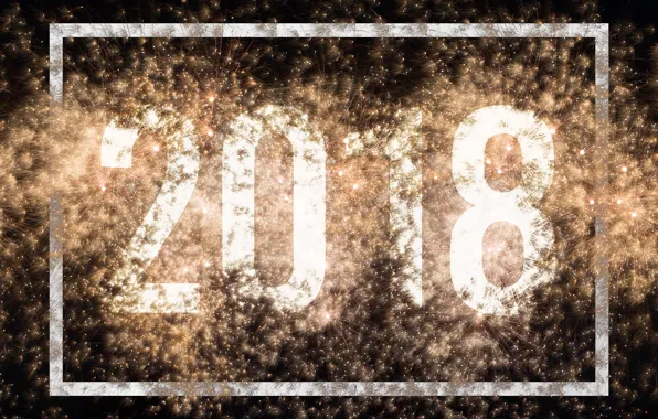 Lights, салют, Новый Год, фейерверк, new year, happy, Happy New Year, 2018