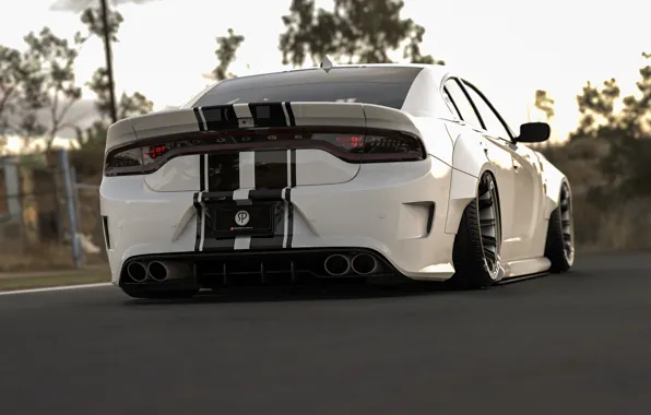 Авто, Белый, Машина, Dodge, Car, Charger, Dodge Charger, Рендеринг