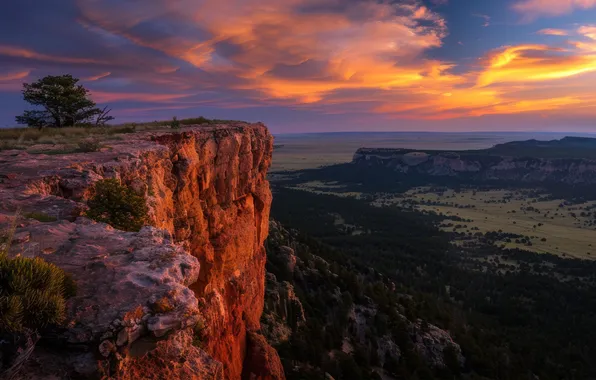 Картинка Nature, Sky, Sunset, Evening, Mountains, Rocks