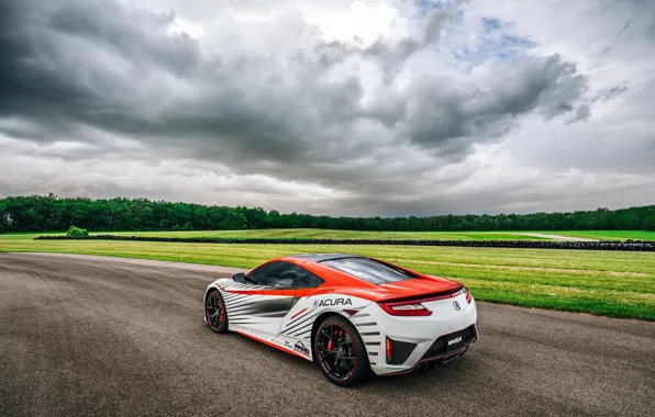 Поле, трасса, Car, трек, Acura, NSX, Pace, Peak
