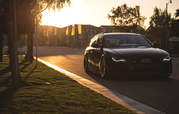 Картинка wagon, black, Audi, avant