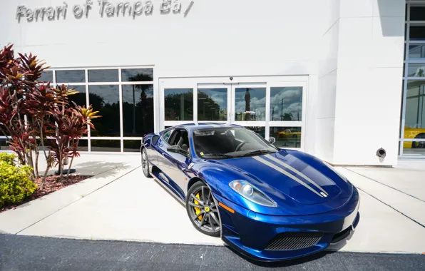 Картинка F430, Ferrari, Blue, Scuderia