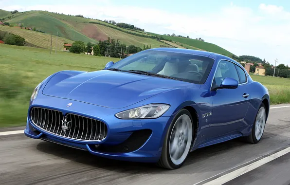 Дорога, машина, Maserati, скорость, GranTurismo, Sport