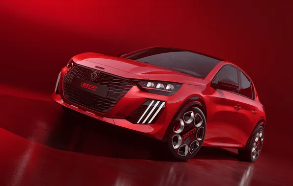 Пежо, Peugeot, экстерьер, электрокар, 2025, хот-хэтч, Peugeot E-208 GTi