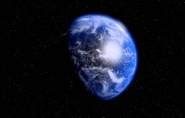 Картинка blue, planet, sci fi