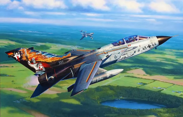 Картинка war, art, painting, jet, TORNADO IDS