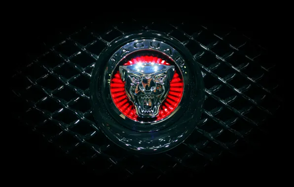 Картинка Jaguar, Машина, Решетка, Ягуар, Эмблема, Логотип, Радиатор