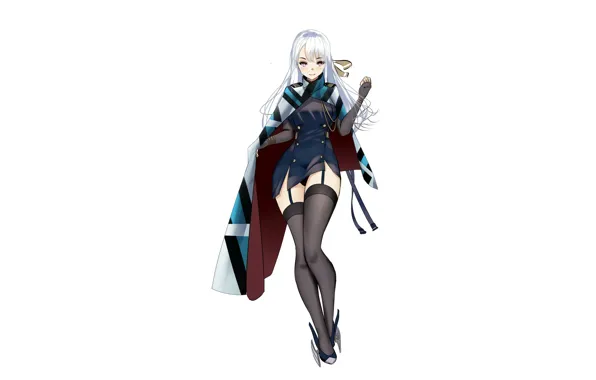 Girl, sexy, panties, thighhighs, long hair, dress, anime, beautiful