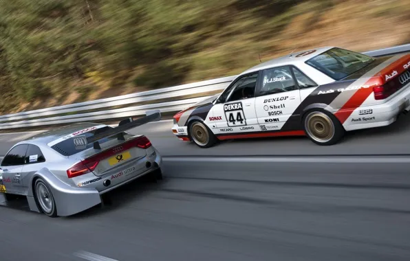 Движение, audi, две, sport, DTM, Deutsche Tourenwagen Masters