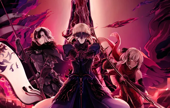 Девушки, тёмные, сейбер, Fate / Grand Order