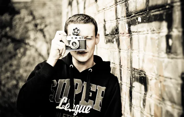 Мужчина, camera, mood, боке