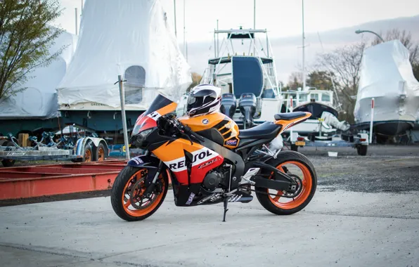 Картинка Honda, Boats, Repsol, Fireblade