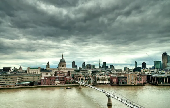 Картинка лондон, London, England, millennium bridge