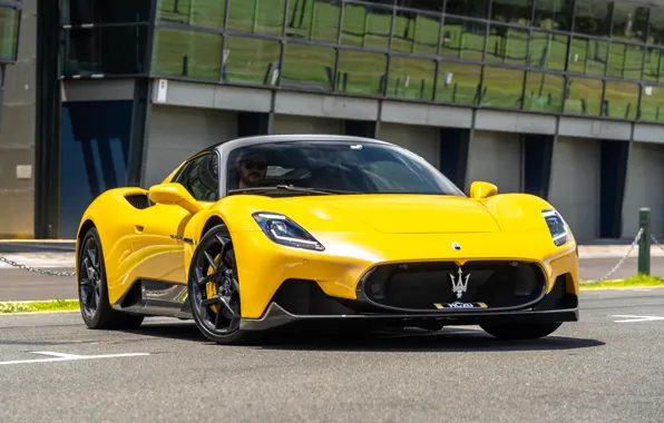 Maserati, Front, Coupe, Yellow, Wheels, 2021, MC20