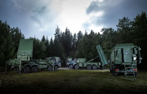 Forest, sky, military, war, Germany, warfare, cloud, truck