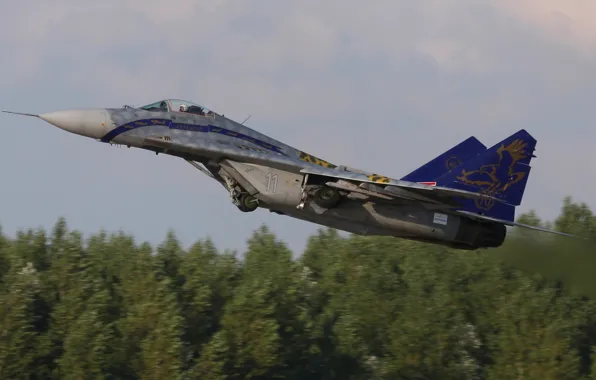 Картинка истребитель, многоцелевой, MiG-29, МиГ-29
