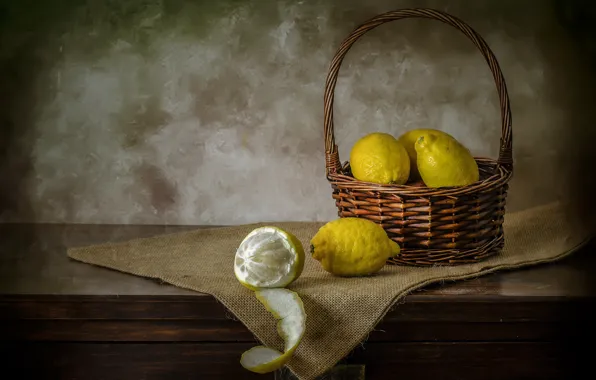 Картинка фон, фрукты, лимоны