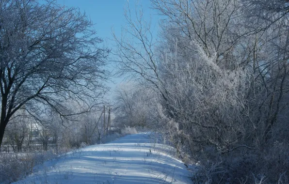 Зима, снег, дамба, Meduzanol ©