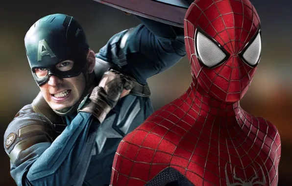 Captain America, spider man, Captain America:Civil War