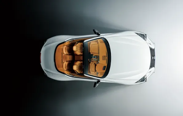 Картинка Lexus, кабриолет, вид сверху, 2021, LC 500 Convertible