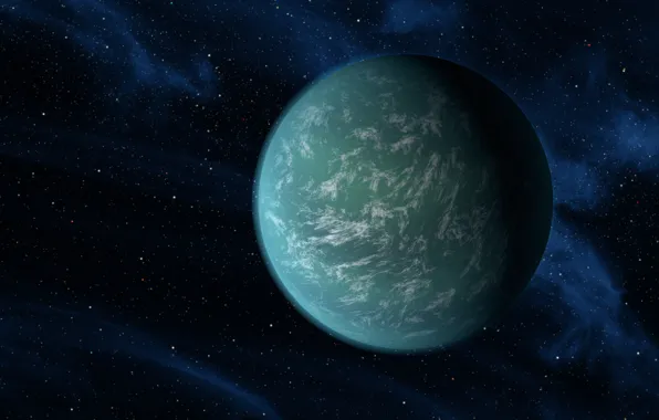 Картинка green, NASA, planet, Kepler 22-B