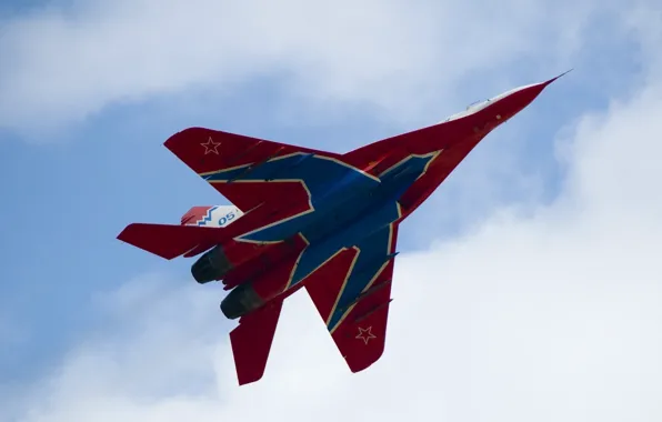 Небо, истребитель, многоцелевой, MiG-29, МиГ-29, стрижи