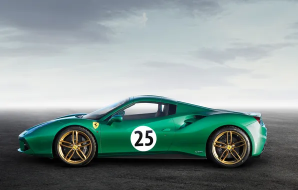 Картинка Ferrari, 2016, 488, Ferrari 488 Spider "The Green Jewel"